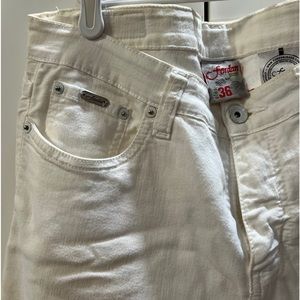 Denim pants white